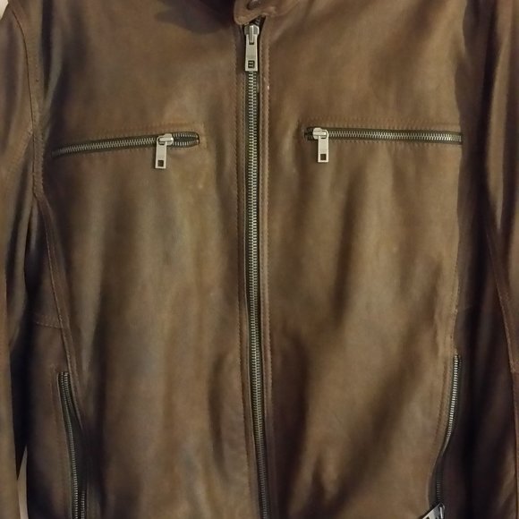 Andrew Marc Other - ANDREW MARC NEW YORK BROWN SOFT LEATHER JACKET  XL